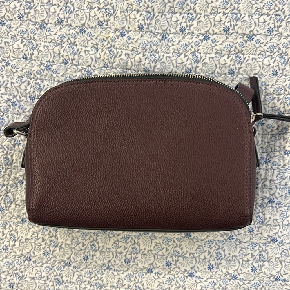 burgundy crossbody purse (strap inside)